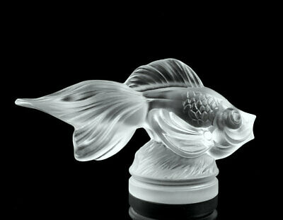 Art Deco Glass Car Mascot  ' Fish ' Figurine 1930' H.hoffmann