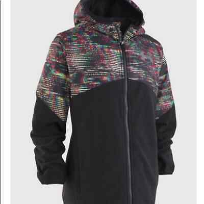 Under Armour Fleece Zip Up Hooded Colorful Print Basic Jacket Kids Youth Large