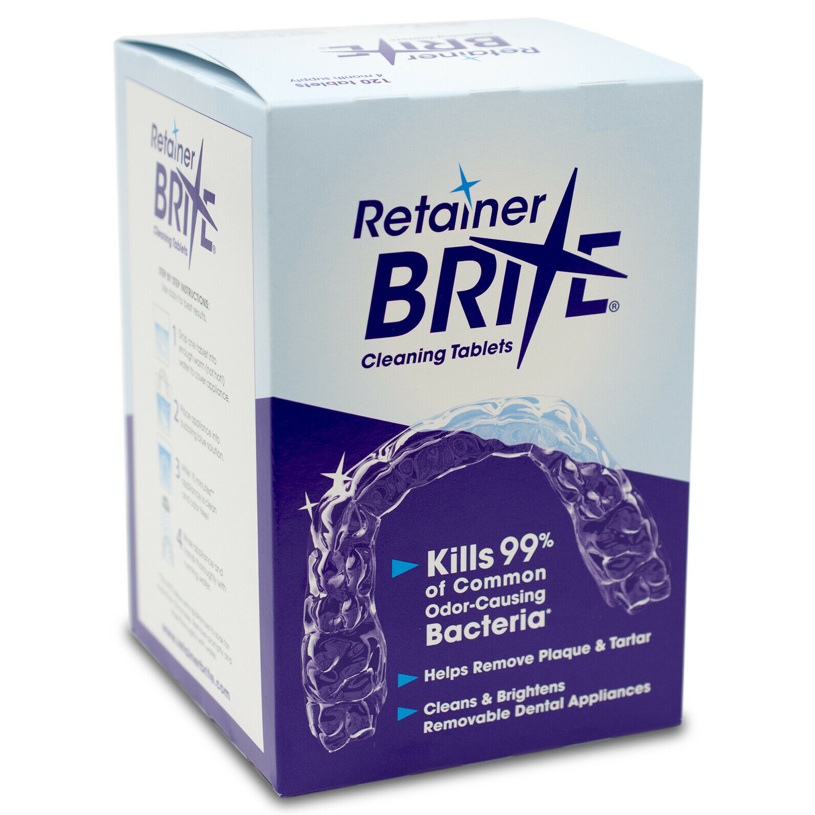 Retainer Brite Cleaning Tablets 96 Tablets - 3 Months Supply | Free Shipping
