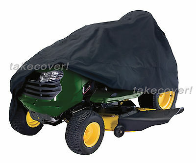 Lawn Tractor Mower Cover Weather Uv Protection Fits Up To 55" Deck