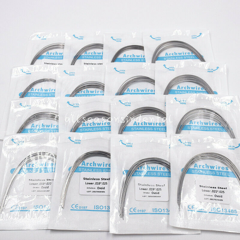 Dental Orthodontic Stainless Steel Arch Wire Rectangular Ovoid/square/natural