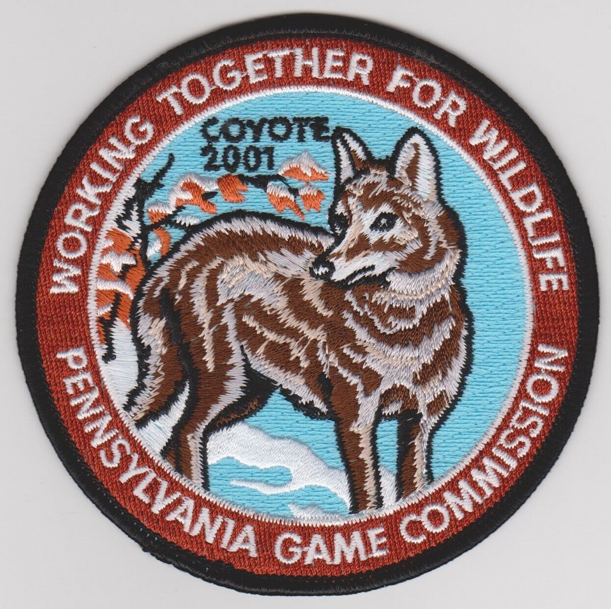 2001 Pennsylvania Working Together For Wildlife Coyote Patch